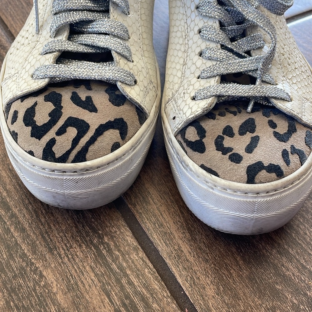 Thea Python Roccia White Leather Platform Sneaker… - image 6